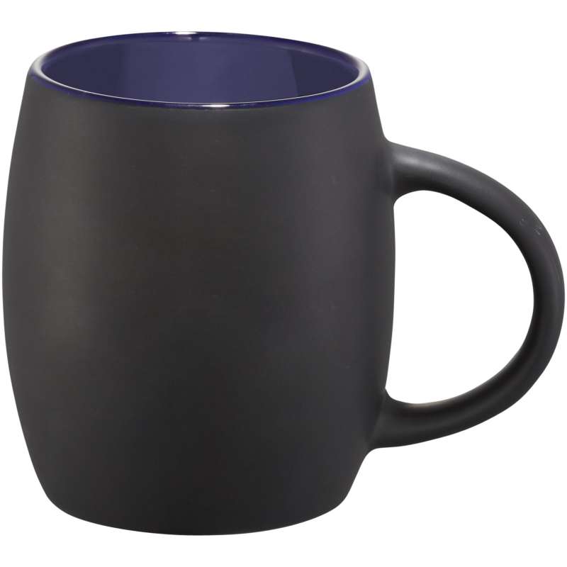 Tazza in ceramica con coperchio in legno da 400 ml - cod. P100466