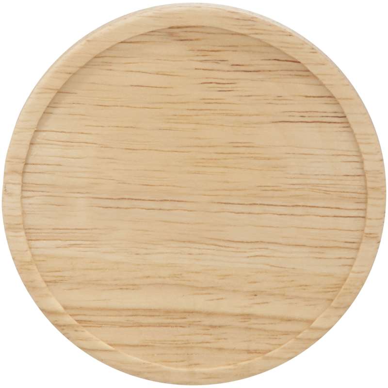 Tazza in ceramica con coperchio in legno da 400 ml - cod. P100466