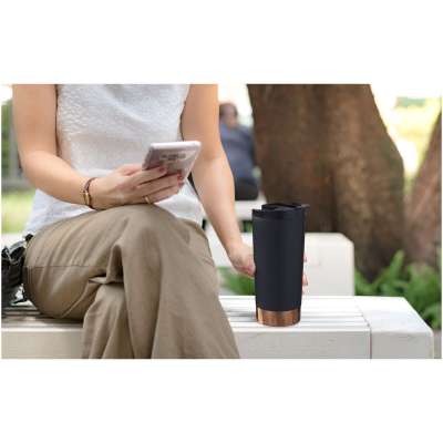 Bicchiere Peeta con isolamento sottovuoto in rame da 500 ml - cod. P100469