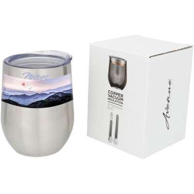 Bicchiere termico Corzo con isolamento sottovuoto in rame da 350 ml - cod. P100516