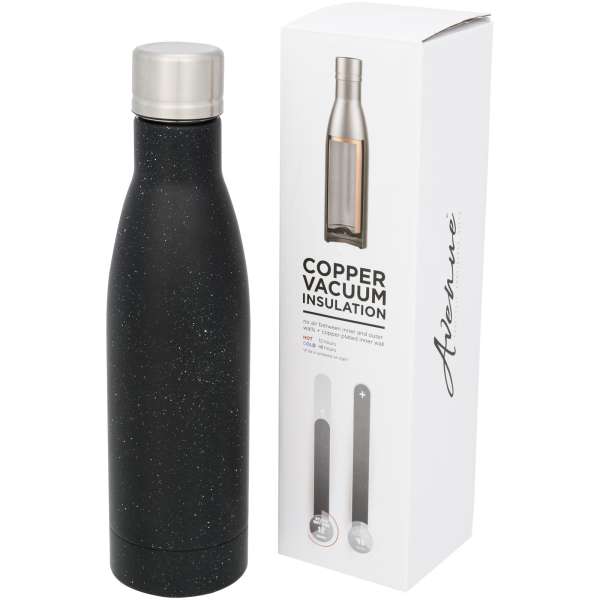 Borraccia termica con isolamento sottovuoto in rame screziata da 500 ml Vasa - cod. P100518