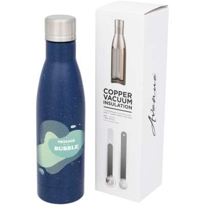 Borraccia termica con isolamento sottovuoto in rame screziata da 500 ml Vasa - cod. P100518