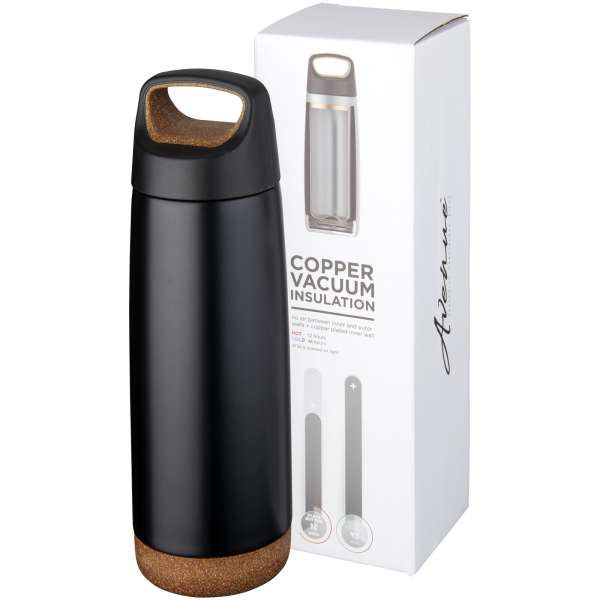 Borraccia termica Valhalla con isolamento sottovuoto in rame da 600 ml - cod. P100565