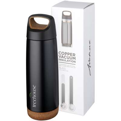 Borraccia termica Valhalla con isolamento sottovuoto in rame da 600 ml - cod. P100565