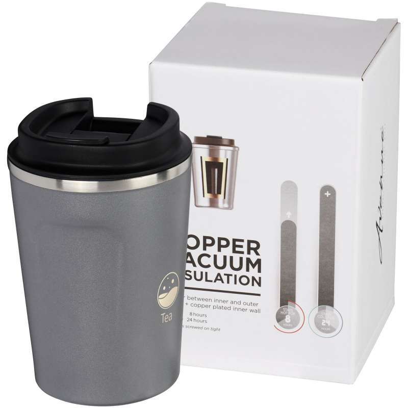 Bicchiere Thor con isolamento sottovuoto in rame a tenuta stagna da 360 ml - cod. P100587