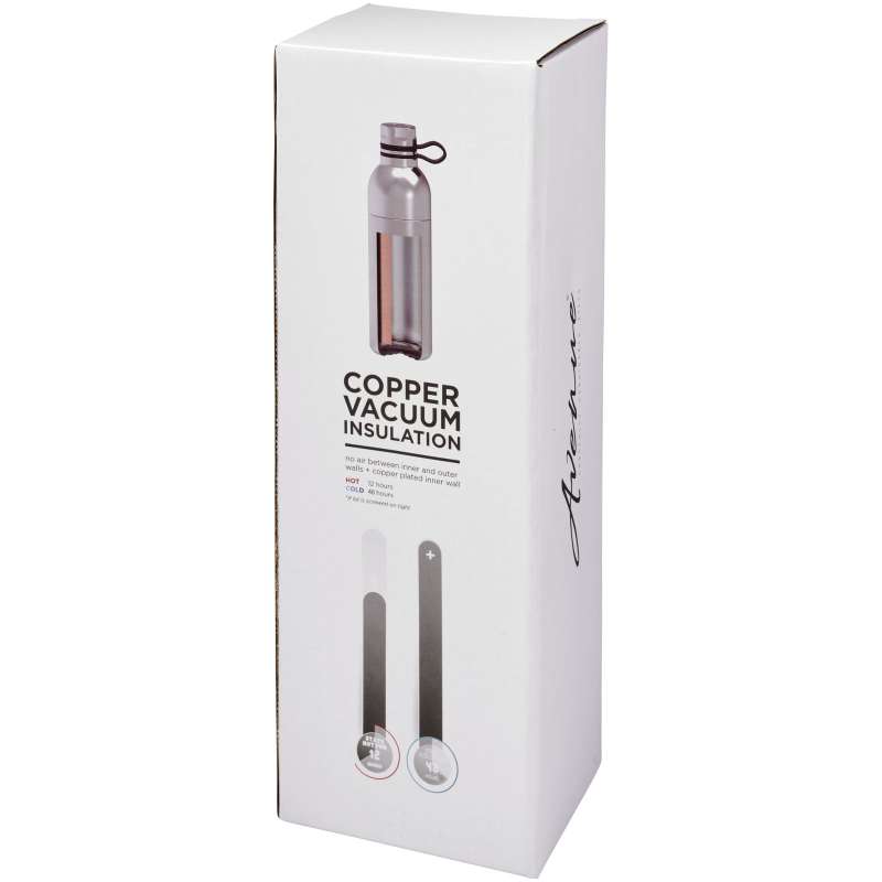 Borraccia termica con scritte promozionali da 590 ml - cod. P100588