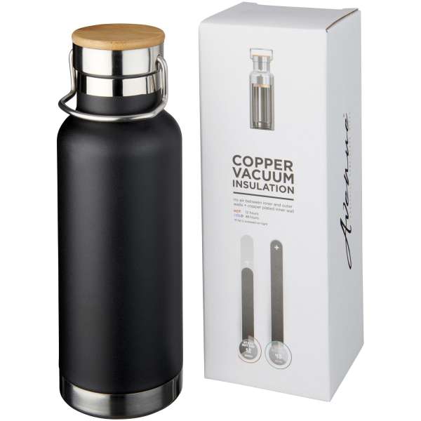 Borraccia sportiva Thor con isolamento sottovuoto in rame da 480 ml - cod. P100594
