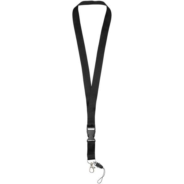 Cordini porta badge personalizzati con fibbia rimovibile - cod. P102508