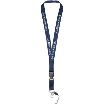 Cordini porta badge personalizzati con fibbia rimovibile - cod. P102508