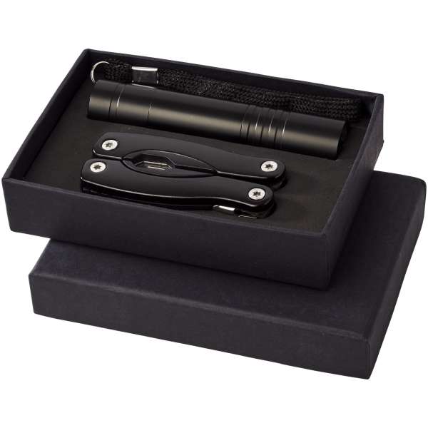 Set con coltello multifunzione e torcia a LED Scout - cod. P104494