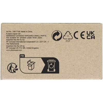 Set pastelli a cera colorati 6 pezzi Ayo - cod. P106171