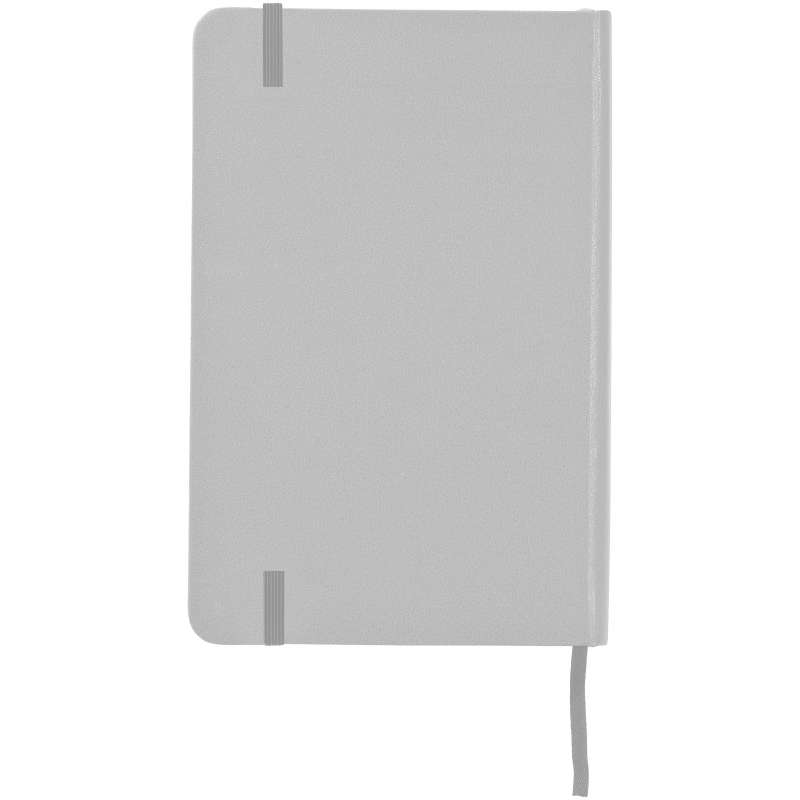 Blocco note A5 con 80 fogli a righe e chiusura ad elastico - cod. P106181