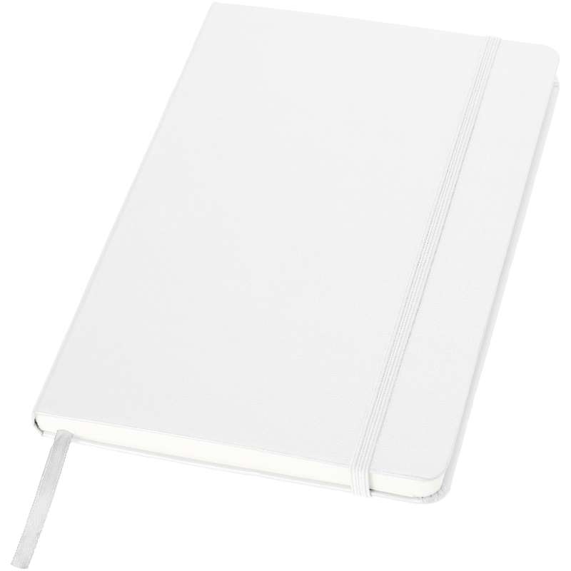 Blocco note A5 con 80 fogli a righe e chiusura ad elastico - cod. P106181