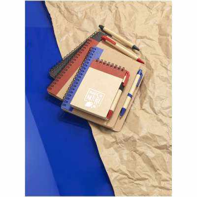 Blocco note A6 promozionale da 60 fogli a righe con penna