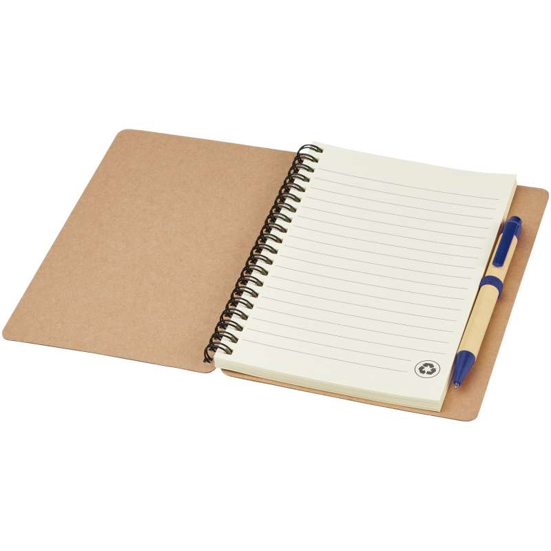 Blocco note A6 promozionale da 60 fogli a righe con penna - cod. P106268