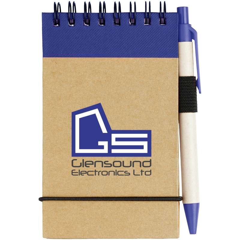 Taccuino riciclato da personalizzare formato A7 con penna - cod. P106269