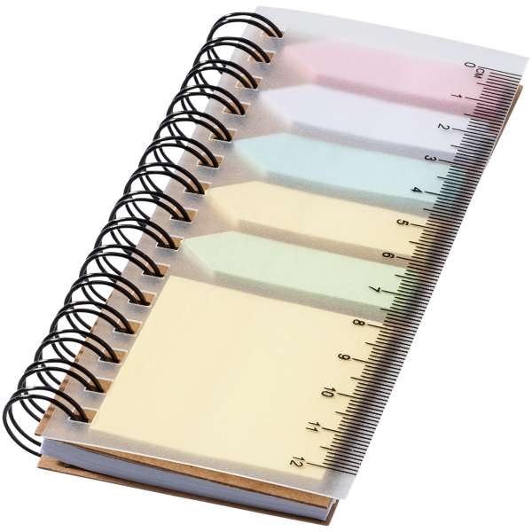 Blocco note a spirale con foglietti adesivi colorati Spinner - cod. P106736