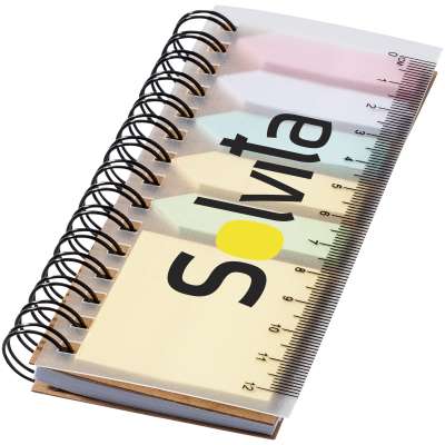Blocco note a spirale con foglietti adesivi colorati Spinner - cod. P106736