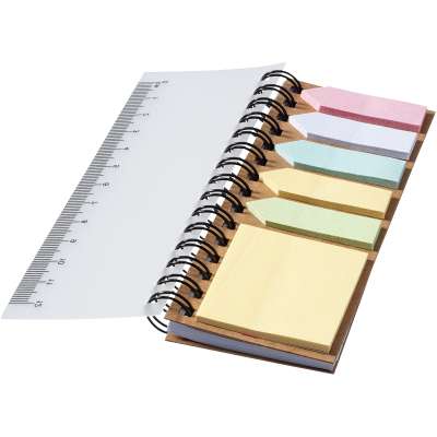 Blocco note a spirale con foglietti adesivi colorati Spinner - cod. P106736