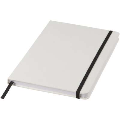 Blocco note bianco formato A5 con elastico colorato Spectrum - cod. P107135