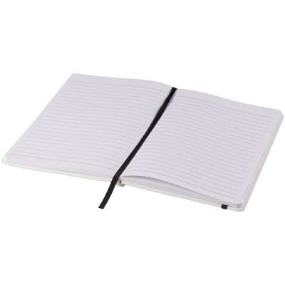 Blocco note bianco formato A5 con elastico colorato Spectrum - cod. P107135