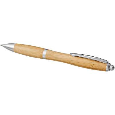 Penna a sfera in bambù Nash (inchiostro blu) - cod. P107378