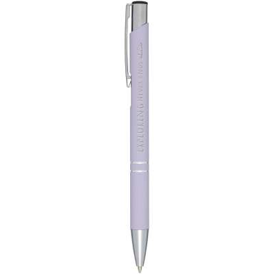 Penna a sfera a scatto Moneta soft touch (inchiostro nero) - cod. P107437 Penna a sfera a scatto Moneta soft touch (inchiostro nero) - cod. P107437