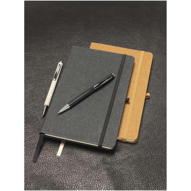 Taccuino in pelle da serigrafare con logo formato A5 - cod. P107575