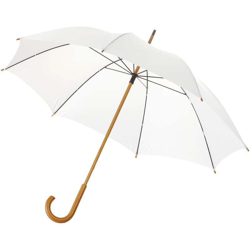 Ombrello Jova da 23" con manico e asta in legno - cod. P109068