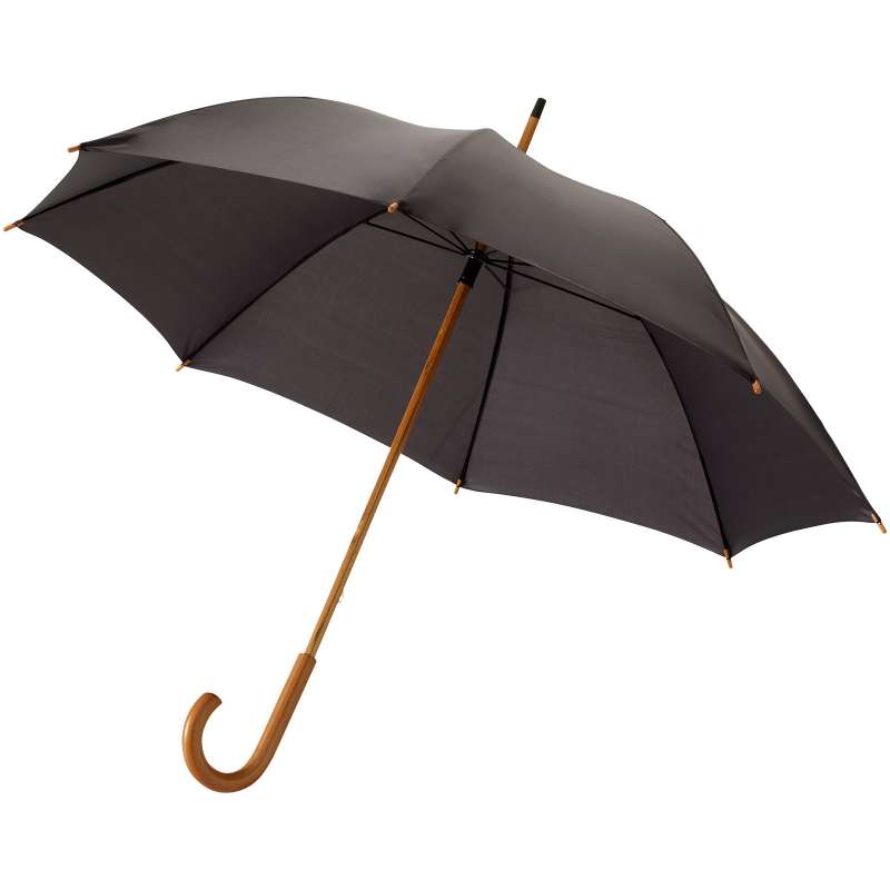 Ombrello Jova da 23" con manico e asta in legno - cod. P109068