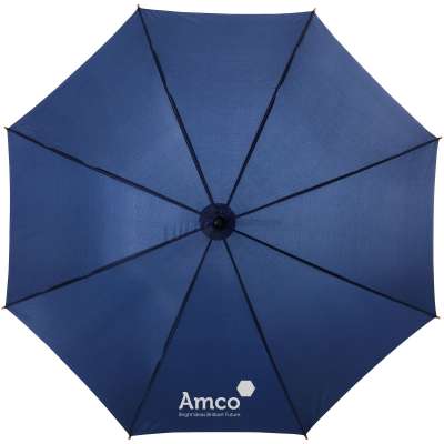 Ombrello Jova da 23" con manico e asta in legno - cod. P109068