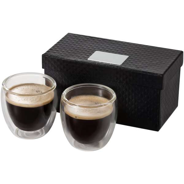Set da 2 tazze in vetro per espresso Boda - cod. P112511