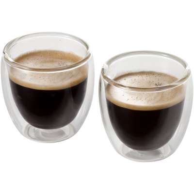 Set da 2 tazze in vetro per espresso Boda - cod. P112511