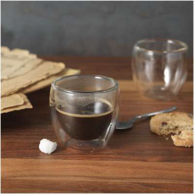 Set da 2 tazze in vetro per espresso Boda - cod. P112511