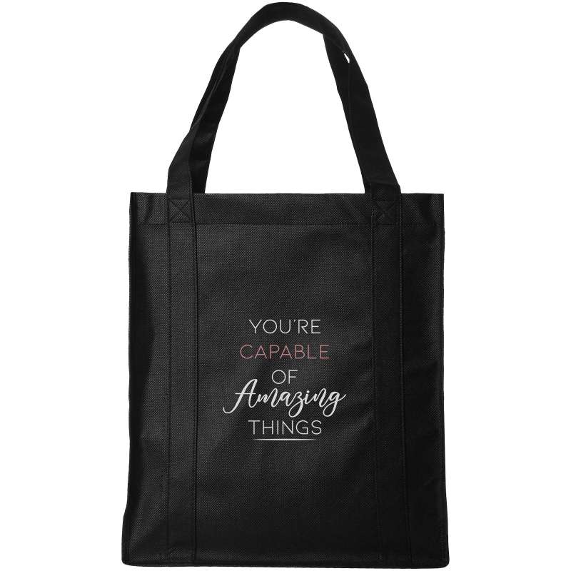 Shopper per la spesa in TNT da personalizzare f.to 33x36x25,5 cm. - cod. P119413