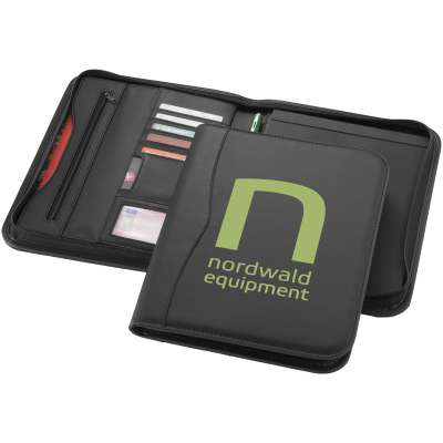 Portadocumenti A4 con cerniera Ebony - cod. P119986