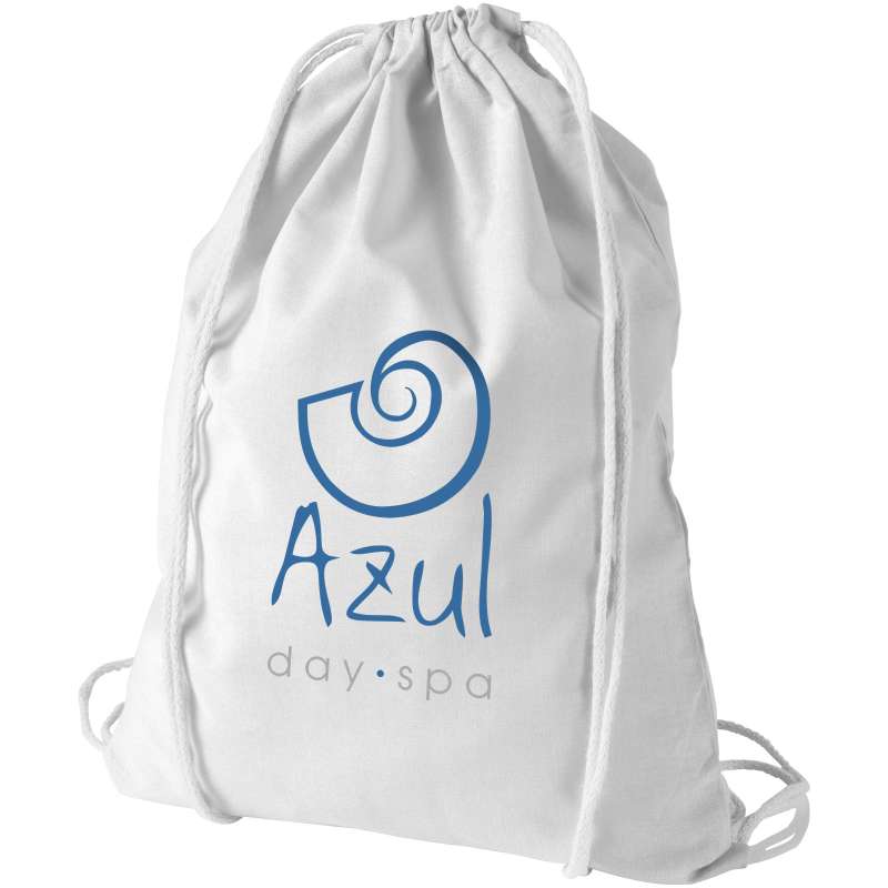 Sacca in cotone con logo e scritte f.to 33x44 cm. - cod. P120113