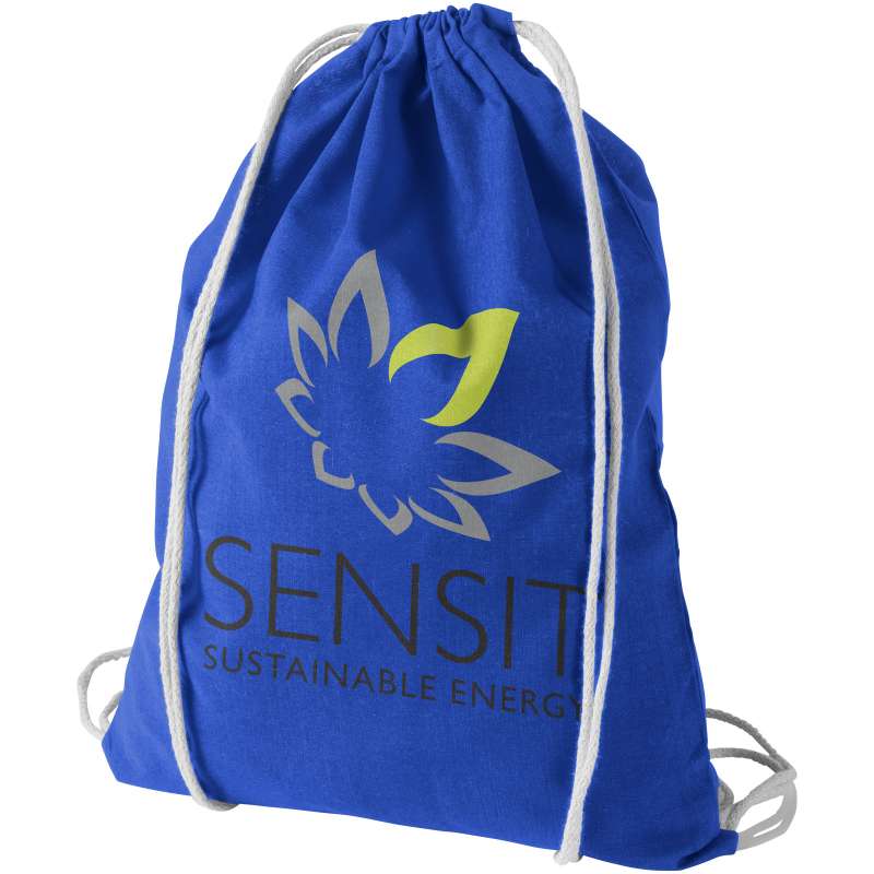 Sacca in cotone con logo e scritte f.to 33x44 cm. - cod. P120113