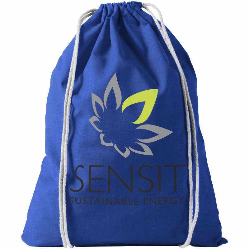 Sacca in cotone con logo e scritte f.to 33x44 cm. - cod. P120113