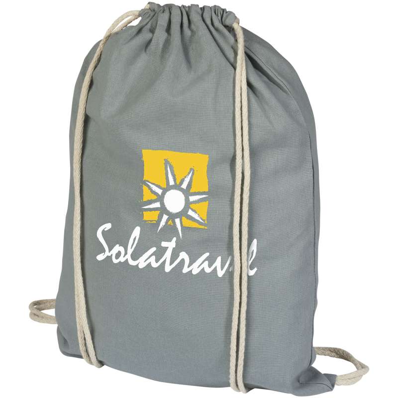 Sacca in cotone con logo e scritte f.to 33x44 cm. - cod. P120113