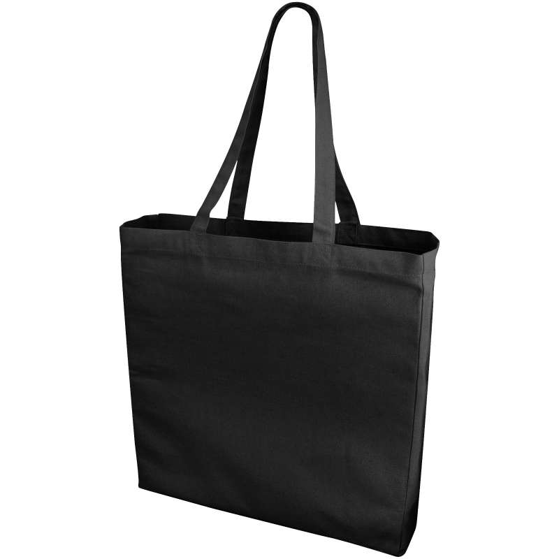 Shopper in cotone f.to 38x41x8,5 cm. con logo stampato - cod. P120135