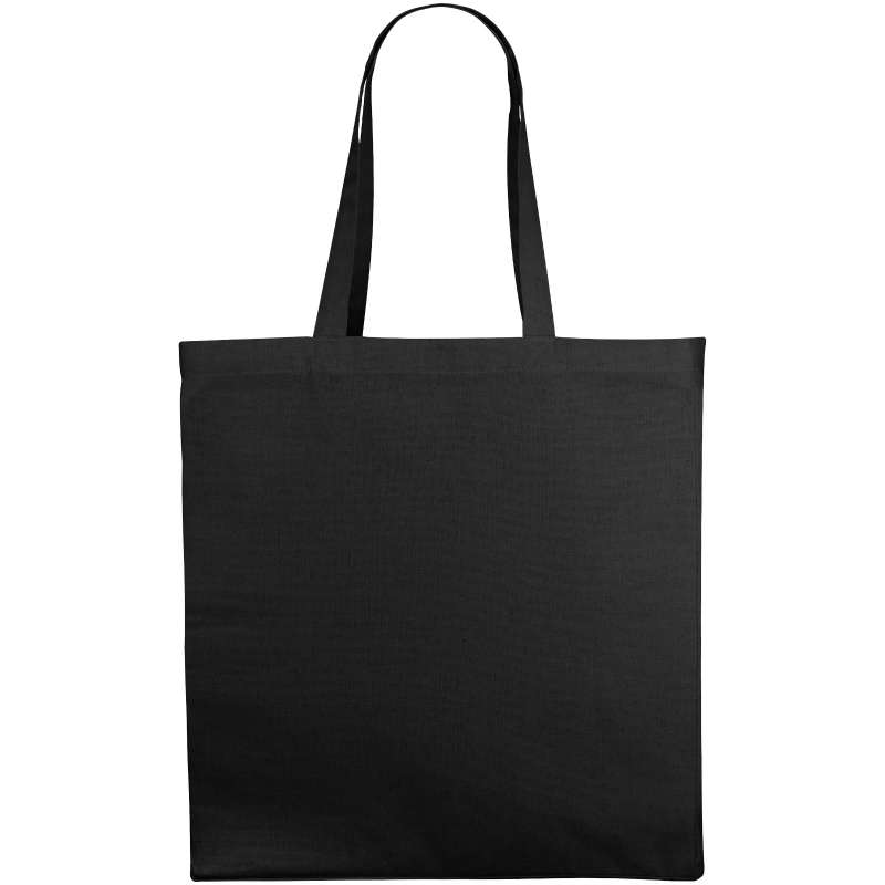 Shopper in cotone f.to 38x41x8,5 cm. con logo stampato - cod. P120135