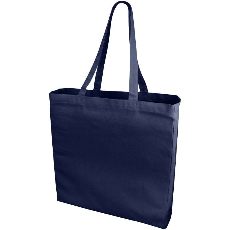 Shopper in cotone f.to 38x41x8,5 cm. con logo stampato - cod. P120135