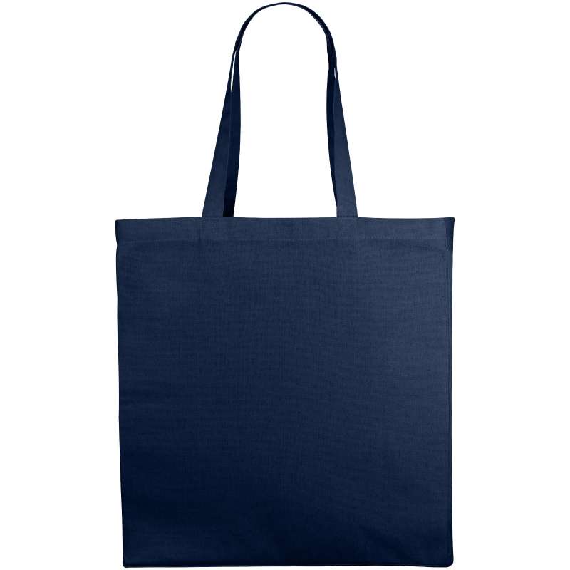 Shopper in cotone f.to 38x41x8,5 cm. con logo stampato - cod. P120135