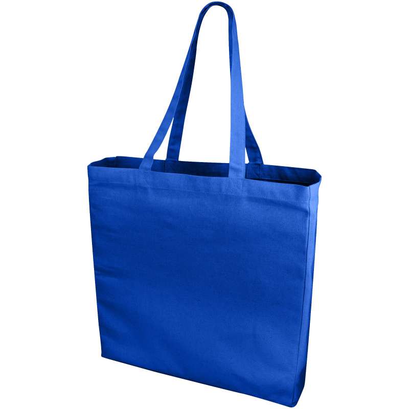 Shopper in cotone f.to 38x41x8,5 cm. con logo stampato - cod. P120135