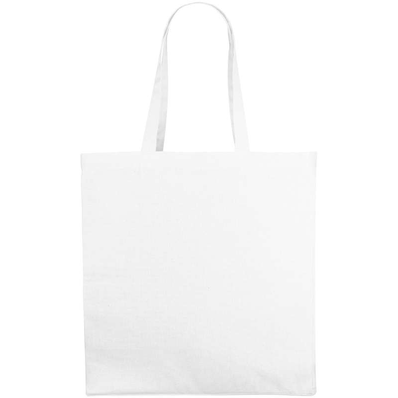 Shopper in cotone f.to 38x41x8,5 cm. con logo stampato - cod. P120135