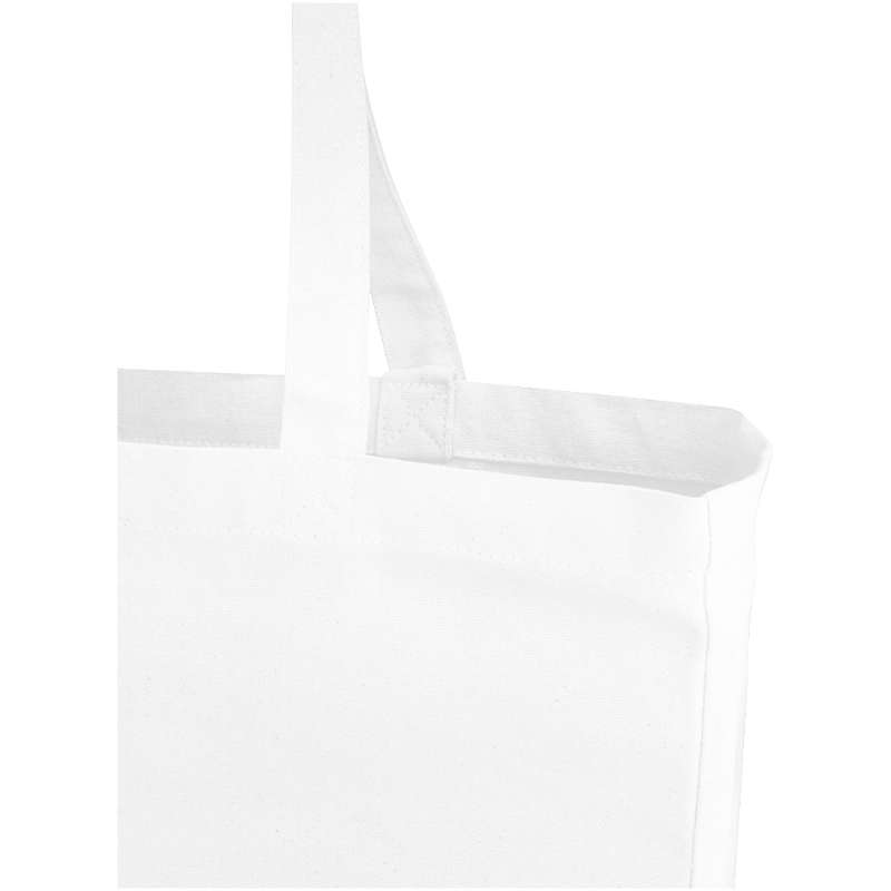 Shopper in cotone f.to 38x41x8,5 cm. con logo stampato - cod. P120135