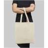 Shopper in cotone f.to 38x41x8,5 cm. con logo stampato - cod. P120135