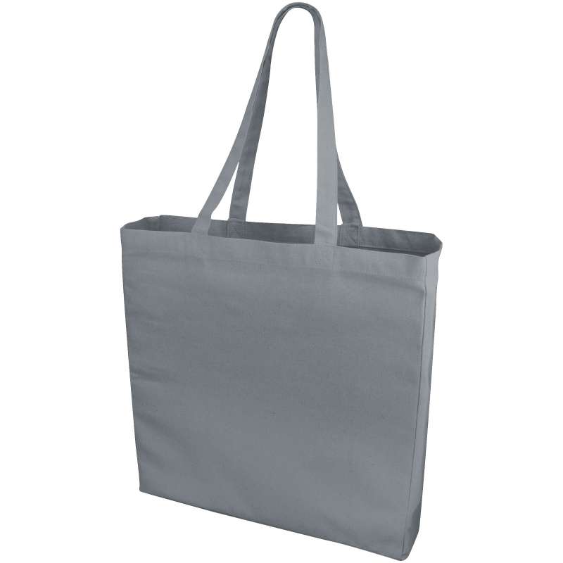 Shopper in cotone f.to 38x41x8,5 cm. con logo stampato - cod. P120135
