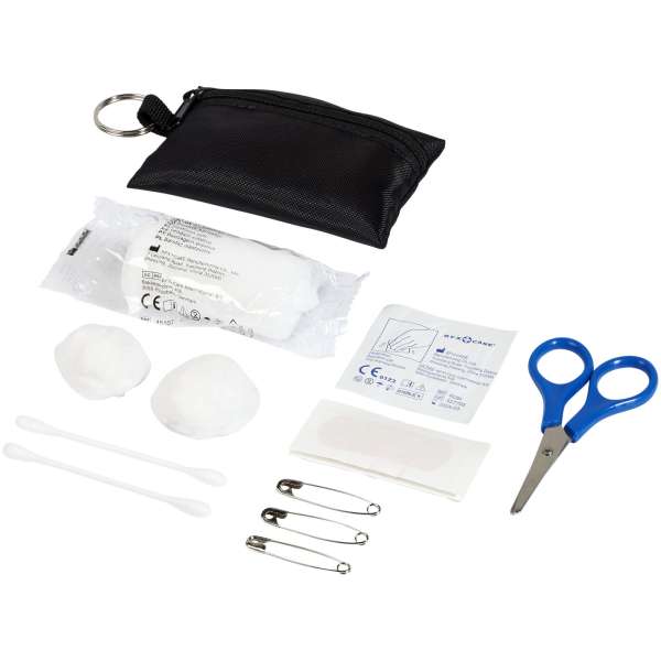 Borsa di pronto soccorso Valdemar da 16 pezzi con portachiavi - cod. P122009